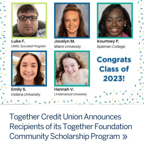 Together Credit Union 2023 Scholarship Recipients